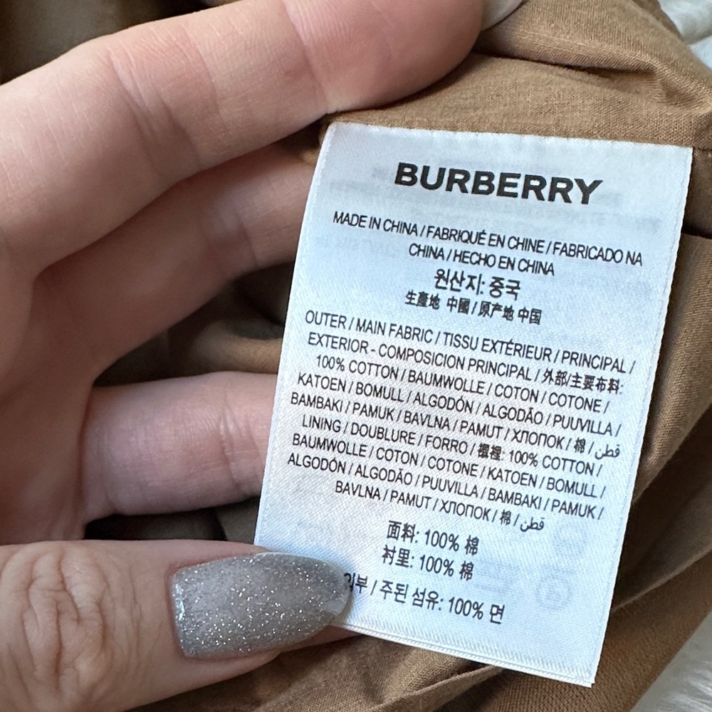 🆕 Burberry Delilah Women’s Toupe Brown Check Dress 6 US - Picture 8 of 9